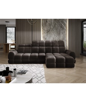 Narożnik TOLLO MINI S Prawostronny Elektryczna regulacja Salvador 04 kolor Szary WERSAL