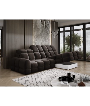 Narożnik TOLLO MINI S Prawostronny Elektryczna regulacja Salvador 04 kolor Szary WERSAL