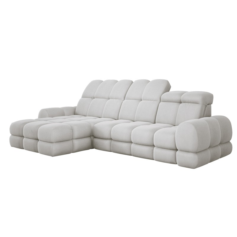 Narożnik TOLLO MINI S Lewostronny Elektryczna regulacja Solar 03 kolor Popielaty WERSAL