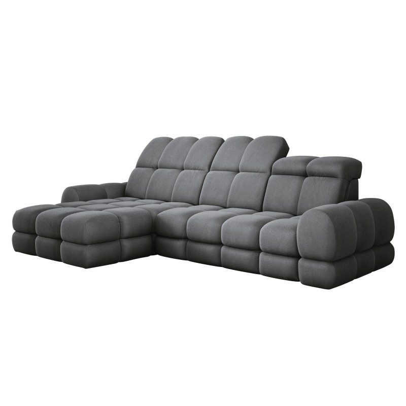 Narożnik TOLLO MINI S Lewostronny Elektryczna regulacja Solar 96 kolor Szary WERSAL