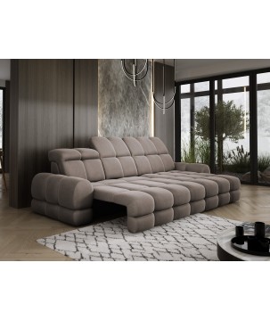 Narożnik TOLLO MINI S Prawostronny Elektryczna regulacja Solar 28 kolor Czekoladowy WERSAL