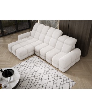 Narożnik TOLLO MINI S Lewostronny Elektryczna regulacja Anthology 01 kolor Kremowy WERSAL