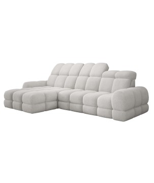 Narożnik TOLLO MINI S Lewostronny Elektryczna regulacja Anthology 15 kolor Biały WERSAL