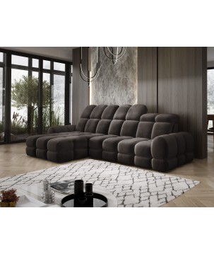 Narożnik TOLLO MINI S Lewostronny Elektryczna regulacja Salvador 04 kolor Szary WERSAL