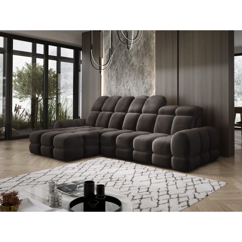 Narożnik TOLLO MINI S Lewostronny Elektryczna regulacja Salvador 04 kolor Szary WERSAL