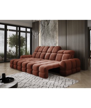 Narożnik TOLLO MINI S Lewostronny Elektryczna regulacja Salvador 07 kolor Rustykalny WERSAL