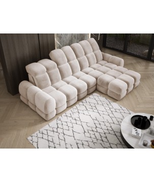 Narożnik TOLLO MINI S Prawostronny Elektryczna regulacja Salvador 01 kolor Kremowy WERSAL