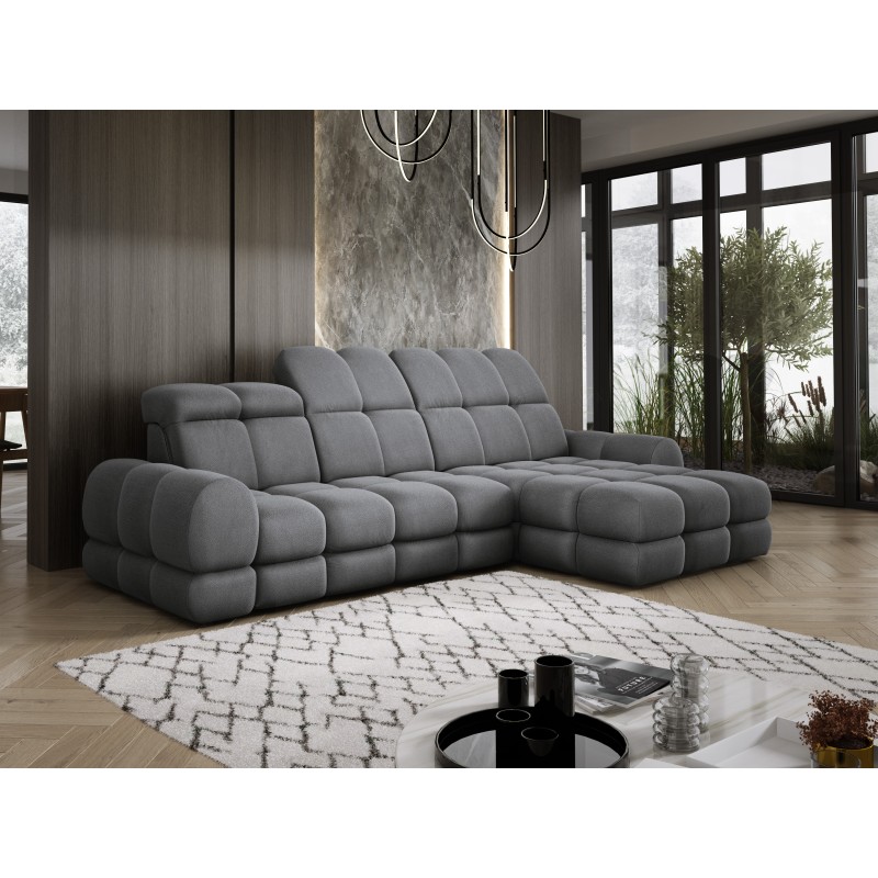 Narożnik TOLLO MINI S Prawostronny Elektryczna regulacja Solar 96 kolor Szary WERSAL