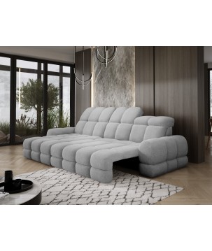 Narożnik TOLLO MINI S Lewostronny Elektryczna regulacja Bubble 06 kolor Jasny Szary WERSAL