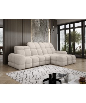 Narożnik TOLLO MINI S Prawostronny Elektryczna regulacja Bubble 03 kolor Beżowy WERSAL