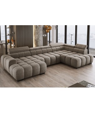 Narożnik BULL XL Prawostronny z elektryczną funkcją regulacji tkanina Eden 04 WERSAL