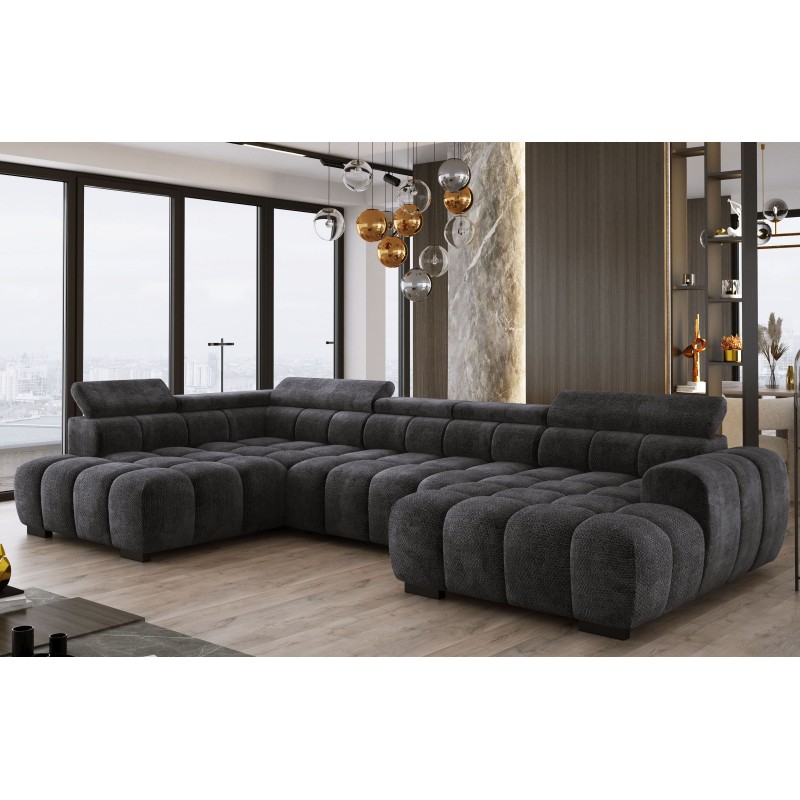 Narożnik BULL XL Lewostronny z elektryczną funkcją regulacji tkanina Eden 21 WERSAL