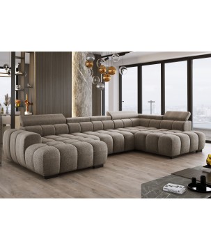 Narożnik BULL XL Prawostronny z elektryczną funkcją regulacji tkanina Eden 04 WERSAL