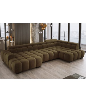 Narożnik BULL XL Prawostronny z elektryczną funkcją regulacji tkanina Salvador 10 WERSAL