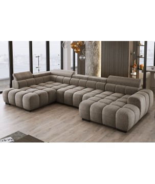 Narożnik BULL XL Lewostronny z elektryczną funkcją regulacji tkanina Eden 07 WERSAL