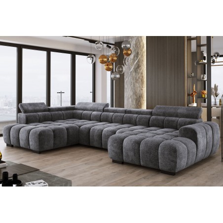 Narożnik BULL XL Lewostronny z elektryczną funkcją regulacji tkanina Eden 21 WERSAL