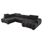 Narożnik BULL XL Prawostronny z elektryczną funkcją regulacji tkanina Eden 01 WERSAL