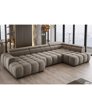 Narożnik BULL XL Prawostronny z elektryczną funkcją regulacji tkanina Eden 07 WERSAL