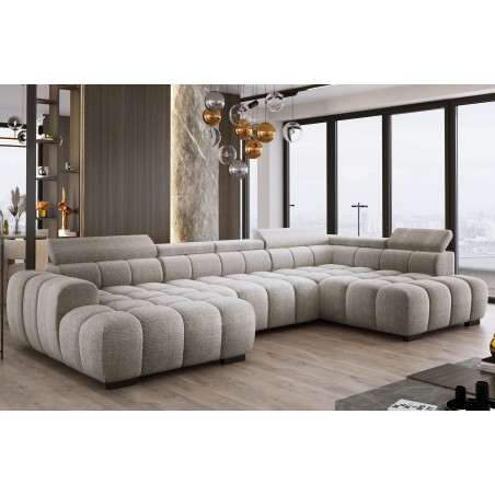 Narożnik BULL XL Prawostronny z elektryczną funkcją regulacji tkanina Eden 12 WERSAL