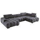 Narożnik BULL XL Prawostronny z elektryczną funkcją regulacji tkanina Eden 21 WERSAL