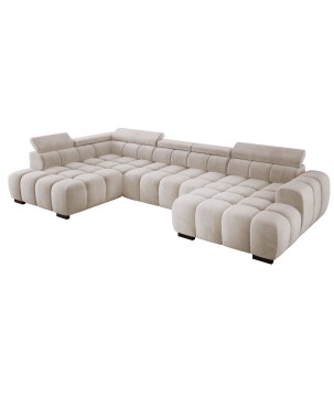 Narożnik BULL XL Lewostronny z elektryczną funkcją regulacji tkanina Salvador 03 WERSAL