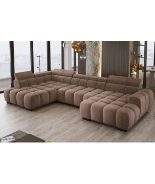 Narożnik BULL XL Lewostronny z elektryczną funkcją regulacji tkanina Salvador 04 WERSAL