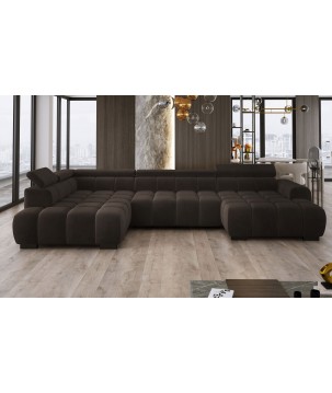 Narożnik BULL XL Lewostronny z elektryczną funkcją regulacji tkanina Salvador 07 WERSAL