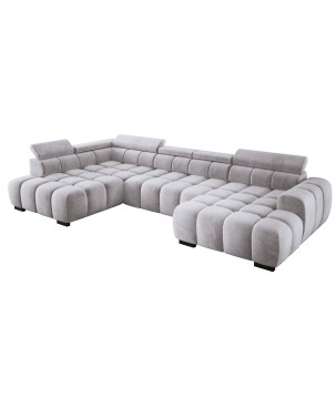 Narożnik BULL XL Lewostronny z elektryczną funkcją regulacji tkanina Salvador 14 WERSAL