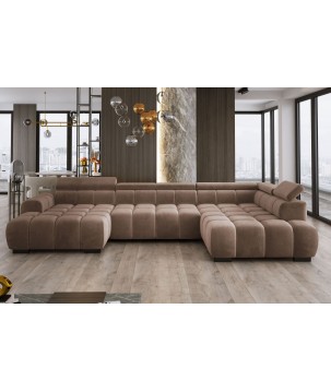 Narożnik BULL XL Prawostronny z elektryczną funkcją regulacji tkanina Salvador 04 WERSAL