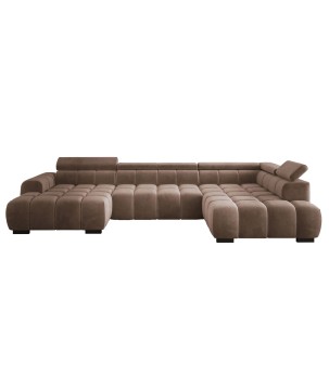 Narożnik BULL XL Prawostronny z elektryczną funkcją regulacji tkanina Salvador 04 WERSAL