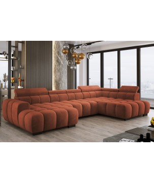 Narożnik BULL XL Prawostronny z elektryczną funkcją regulacji tkanina Salvador 10 WERSAL