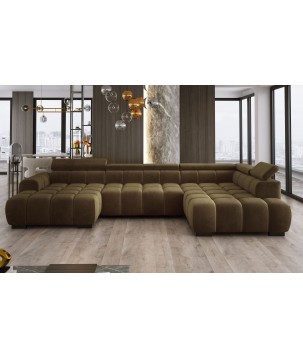 Narożnik BULL XL Prawostronny z elektryczną funkcją regulacji tkanina Salvador 13 WERSAL