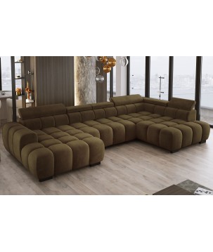 Narożnik BULL XL Prawostronny z elektryczną funkcją regulacji tkanina Salvador 13 WERSAL