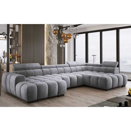 Narożnik BULL XL Prawostronny z elektryczną funkcją regulacji tkanina Salvador 15 WERSAL