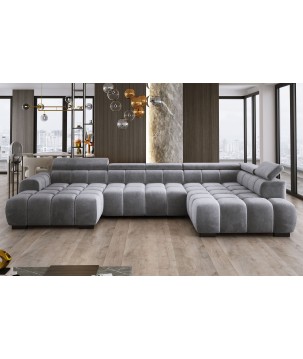 Narożnik BULL XL Prawostronny z elektryczną funkcją regulacji tkanina Salvador 15 WERSAL