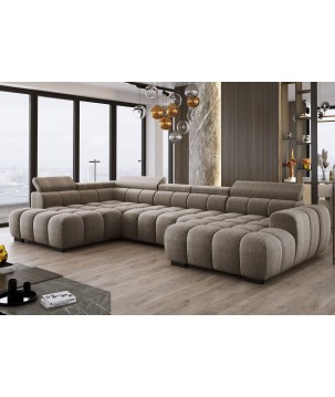 Narożnik BULL XL Lewostronny z elektryczną funkcją regulacji tkanina Eden 07 WERSAL