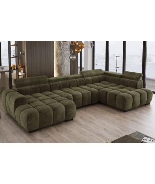 Narożnik BULL XL Prawostronny z elektryczną funkcją regulacji tkanina Eden 16 WERSAL