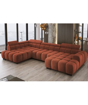 Narożnik BULL XL Lewostronny z elektryczną funkcją regulacji tkanina Salvador 10 WERSAL