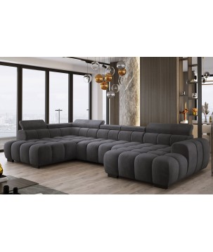 Narożnik BULL XL Prawostronny z elektryczną funkcją regulacji tkanina Salvador 01 WERSAL