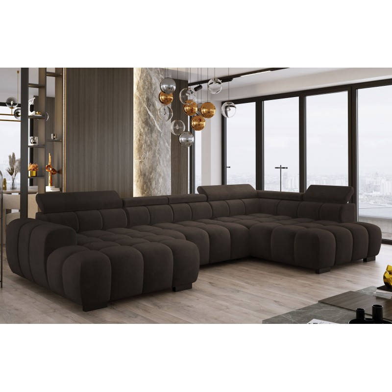 Narożnik BULL XL Prawostronny z elektryczną funkcją regulacji tkanina Salvador 07 WERSAL