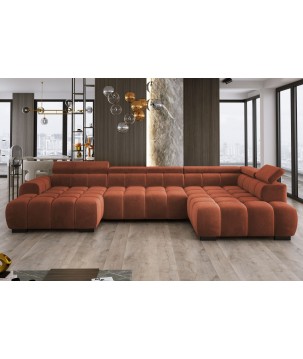 Narożnik BULL XL Prawostronny z elektryczną funkcją regulacji tkanina Salvador 10 WERSAL