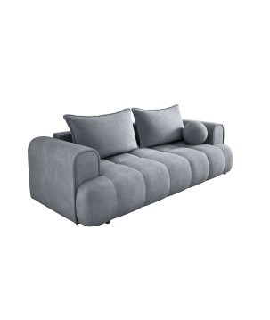 Sofa COCO z funkcja spania i pojemnikiem JASNY SZARY CLOUD 82