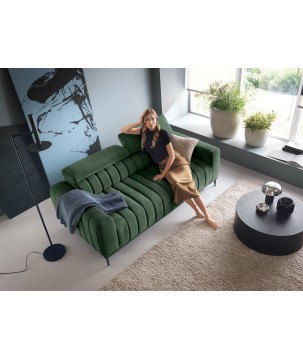Sofa GANDI 140 z funkcją RELAX i włoski system rozkładania funkcji spania ONTARIO 35 WERSAL