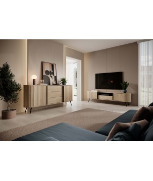Stół Rozkładany VILO Dąb Cremona 180-220 cm – Nowoczesny Loftowy Design