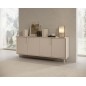 Komoda VERA 186 cm 4D Kaszmir – Nowoczesna Komoda na Metalowych Nogach do Salonu z Cichym Domykiem Styl Loft Glamour