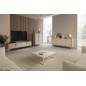 Komoda VERA 186 cm 4D Kaszmir – Nowoczesna Komoda na Metalowych Nogach do Salonu z Cichym Domykiem Styl Loft Glamour
