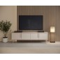 Stolik RTV VERA 186 cm 4D Kaszmir – Nowoczesna Szafka RTV do Salonu z Cichym Domykiem na Metalowych Nogach Glamour Loft