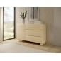 COMO komoda 130 cm 3 szuflady jasne drewno – nowoczesna komoda MDF, push-to-open, pełen wysuw, drewniane nogi, minimalistyczny d COMO komoda 130 cm 3 szuflady jasne drewno – nowoczesna komoda MDF, push-to-open, pełen wysuw, drewniane nogi, minimalistyczny d