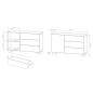 COMO komoda 130 cm 3 szuflady jasne drewno – nowoczesna komoda MDF, push-to-open, pełen wysuw, drewniane nogi, minimalistyczny d COMO komoda 130 cm 3 szuflady jasne drewno – nowoczesna komoda MDF, push-to-open, pełen wysuw, drewniane nogi, minimalistyczny d