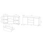 COMO komoda 160 cm 2 drzwi 3 szuflady jasne drewno – nowoczesna komoda MDF, push-to-open, pełen wysuw, drewniane nogi, minimalis COMO komoda 160 cm 2 drzwi 3 szuflady jasne drewno – nowoczesna komoda MDF, push-to-open, pełen wysuw, drewniane nogi, minimalis